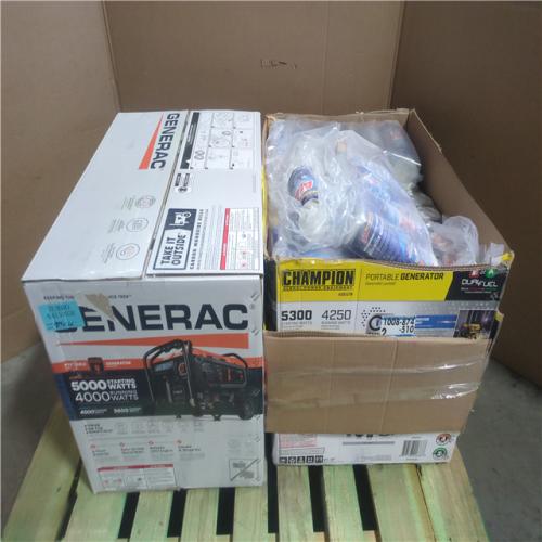 CALIFORNIA AS-IS GENERAC PORTABLE POWER GENERATOR w/ Cleaning supplies