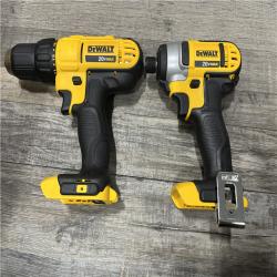 AS-IS DEWALT 20V MAX Cordless Drill/Impact 2 Tool Combo Kit