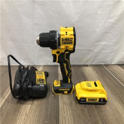 AS-IS DEWALT Atomic 20V Lithium-Ion Cordless Compact 1/2 in. Drill/Driver Kit