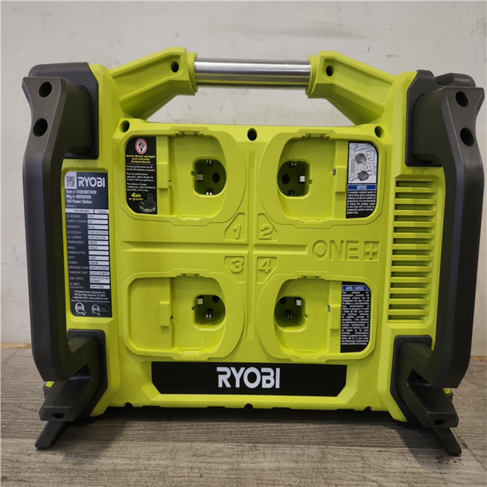 Phoenix NEW RYOBI 18V ONE+ 1800-Watt Portable Battery Inverter Power Station/8-Port Charger (Tool Only)