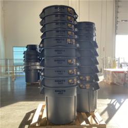 DALLAS LOCATION - Rubbermaid Mixed Commercial Trash Cans