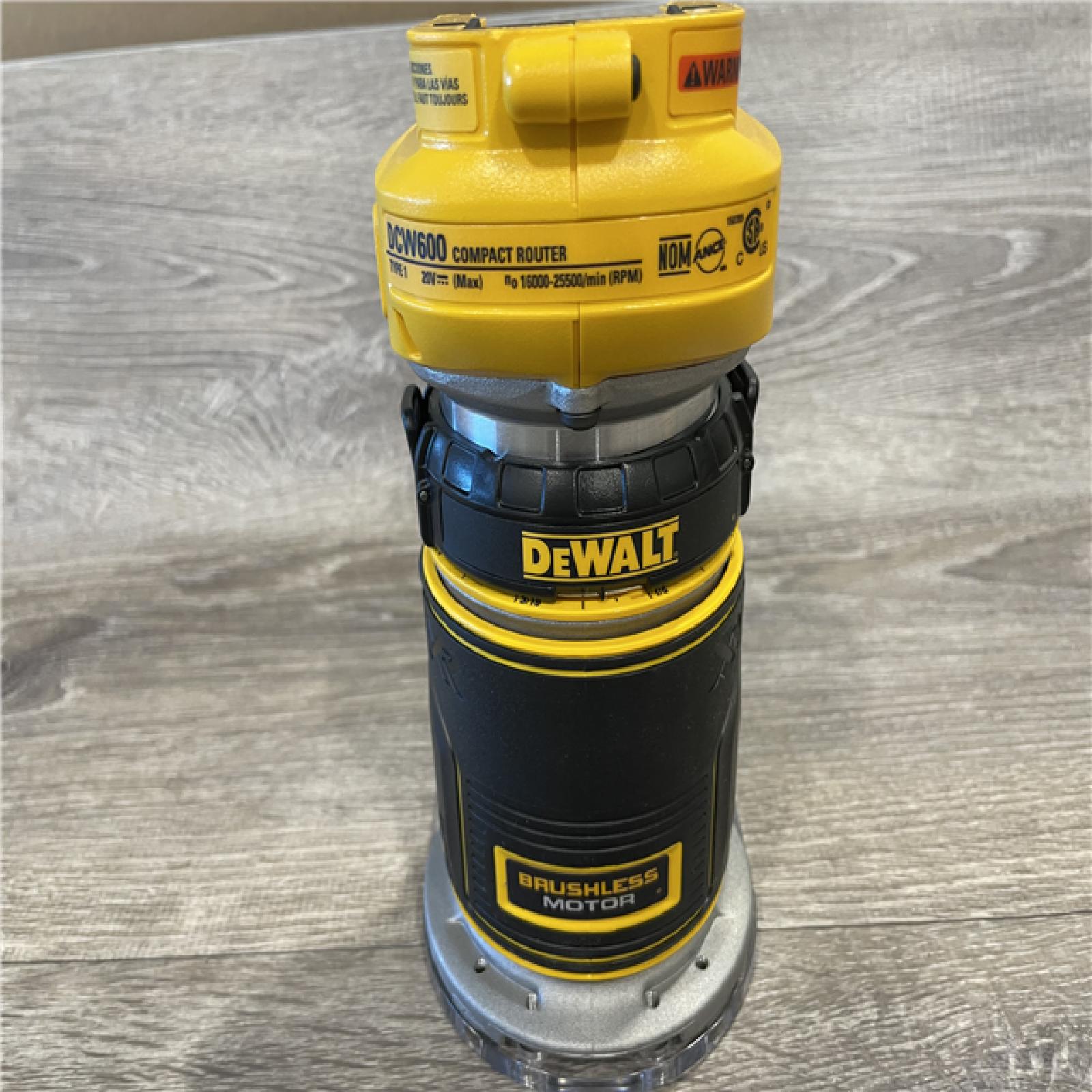 AS-IS DEWALT 20V MAX XR Cordless Brushless Fixed Base Compact Router (Tool Only)