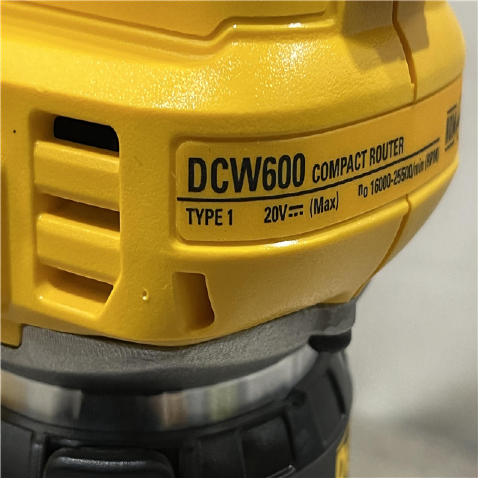 AS-IS DEWALT 20V MAX XR Cordless Brushless Fixed Base Compact Router (Tool Only)