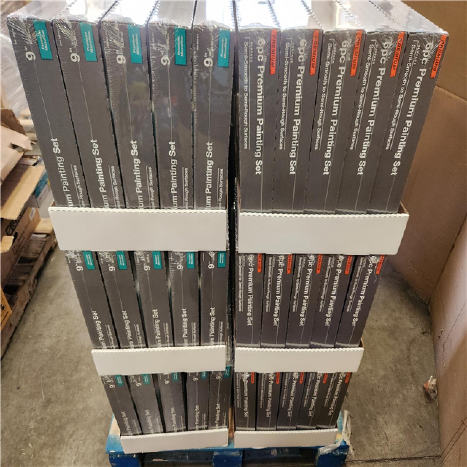 Phoenix NEW Premium Painting Set 6-Piece Metal Tray/Microfiber Paint Applicator Kit Pallet (120-Boxes)