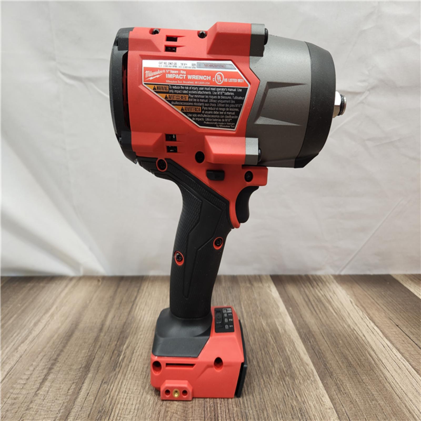 AS-IS- Milwaukee M18 FUEL 18V Lithium-Ion Brushless Cordless 1/2 in. Impact Wrench with Friction Ring (Tool-Only)