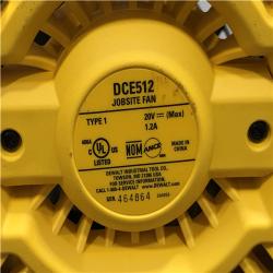 AS-IS DEWALT 20V MAX Jobsite Fan (Tool Only)