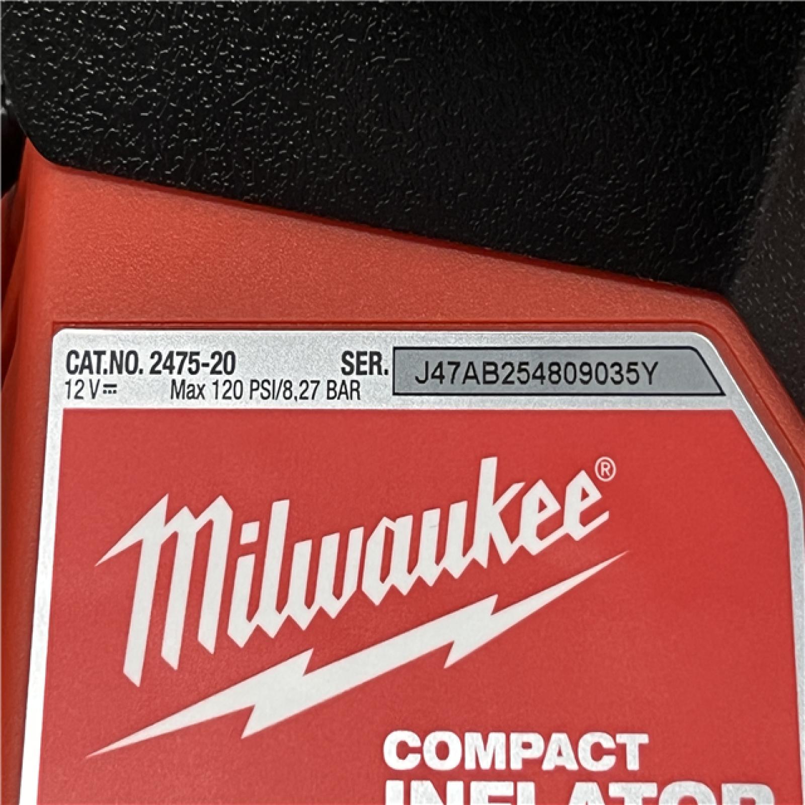 AS-IS Milwaukee 12-Volt Lithium-Ion Cordless Electric Portable Inflator (Tool-Only)