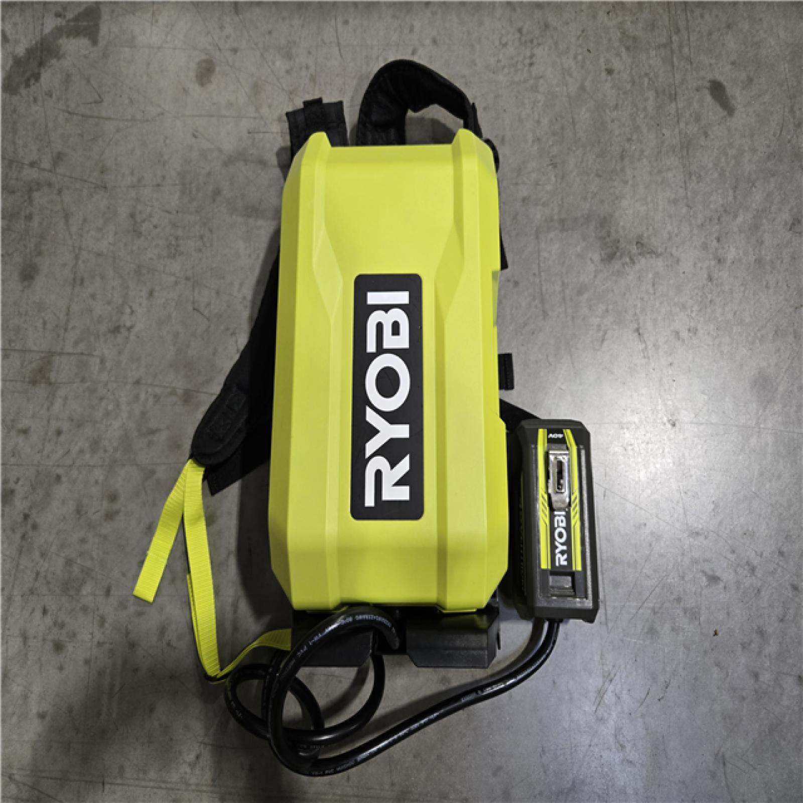 AS-IS RYOBI 40V HP Whisper Series 190 MPH 730 CFM Leaf Blower and Backpack Battery Kit