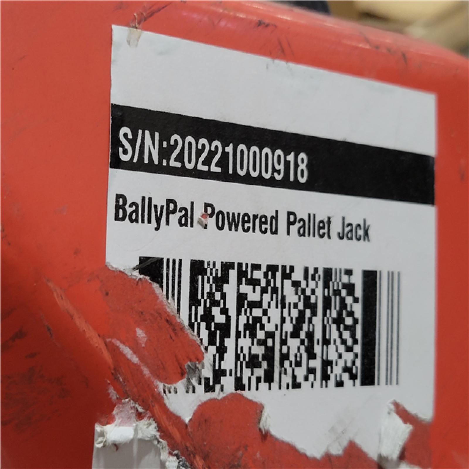 CALIFORNIA AS-IS BallyPAL POWERED PALLET JACK