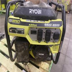 Dallas Location - As-Is RYOBI 6800-Watt Gasoline Powered Portable Generator