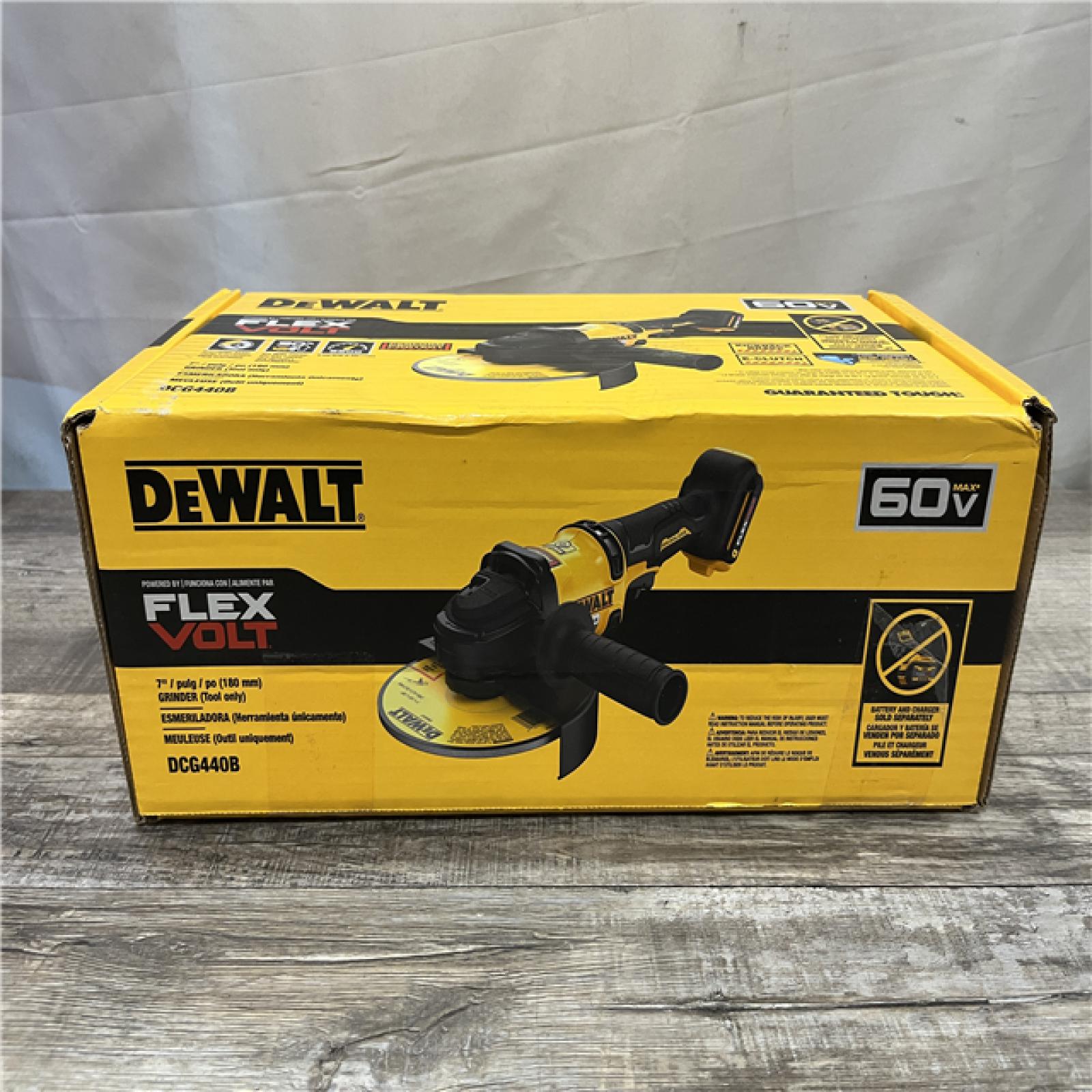 NEW - DEWALT FLEXVOLT 60V Cordless 7 in. Angle Grinder (Tool-Only)