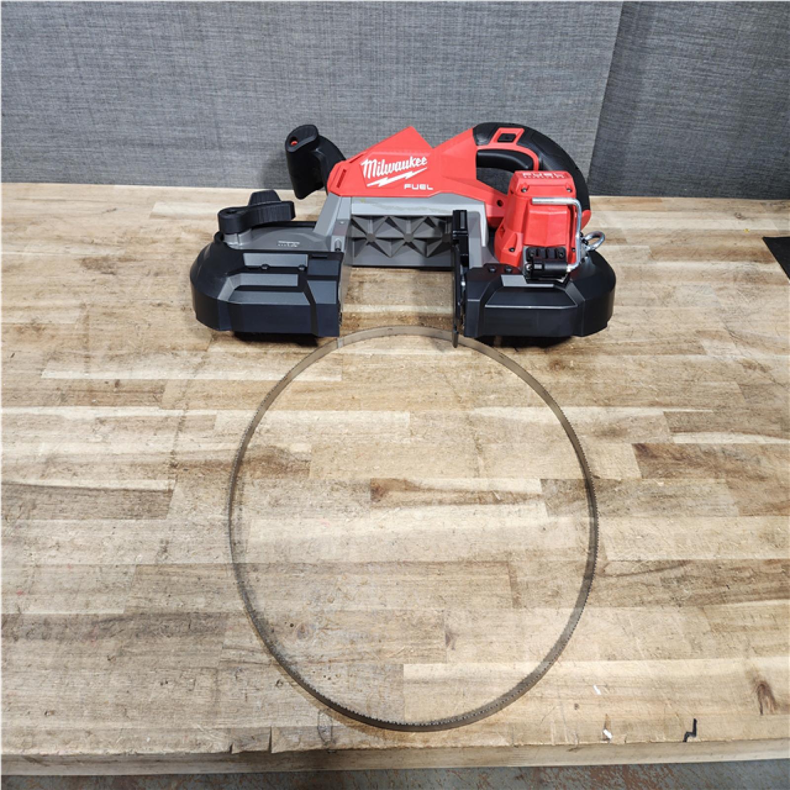 Houston Location AS-IS Milwaukee FUEL 18V Lithium-Ion Brushless Cordless Deep Cut Band Saw (Tool-Only)