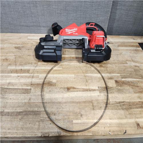 Houston Location AS-IS Milwaukee FUEL 18V Lithium-Ion Brushless Cordless Deep Cut Band Saw (Tool-Only)