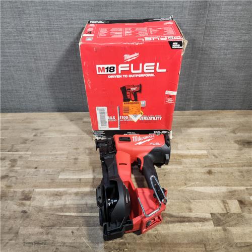 HOUSTON LOCATION - AS-IS (APPEARS LIKE NEW) Milwaukee M18 FUEL Coil Roofing Nailer (TOOL ONLY)