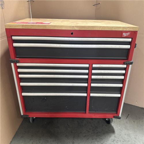 CALIFORNIA AS IS MILWAUKEE 12 DRAWER WORKBENCH (POPPED LOCK)