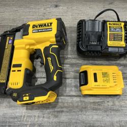 AS-IS DEWALT ATOMIC 20V MAX Lithium Ion Cordless 23 Gauge Pin Nailer Kit