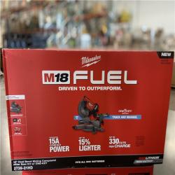 DALLAS LOCATION - Milwaukee M18 FUEL 18V Lithium-Ion Brushless Cordless 12 in. Dual Bevel Sliding Compound Miter Saw Kit with One 12.0Ah Battery