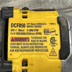 AS-IS DEWALT ATOMIC 20V MAX Lithium-Ion Cordless 1/4 in. Brushless Impact Driver Kit