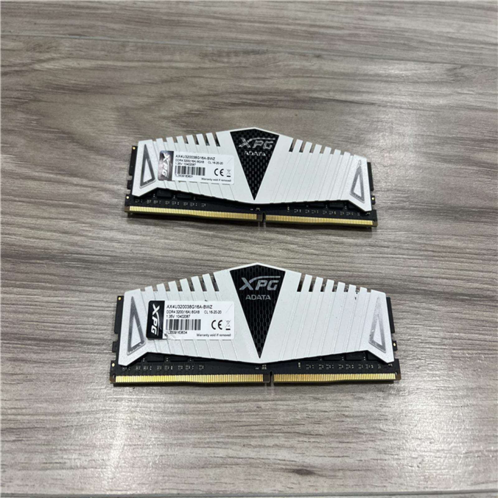 AS-IS ADATA XPG 16GB (2x8GB) RAM DDR4 3200MHz AX4U320038G16A-BWZ