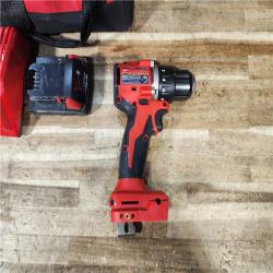 HOUSTON LOCATION - AS - IS Milwaukee 18V Lithium-Ion Brushless Cordless 1/2 in. Compact Drill/Driver with kit