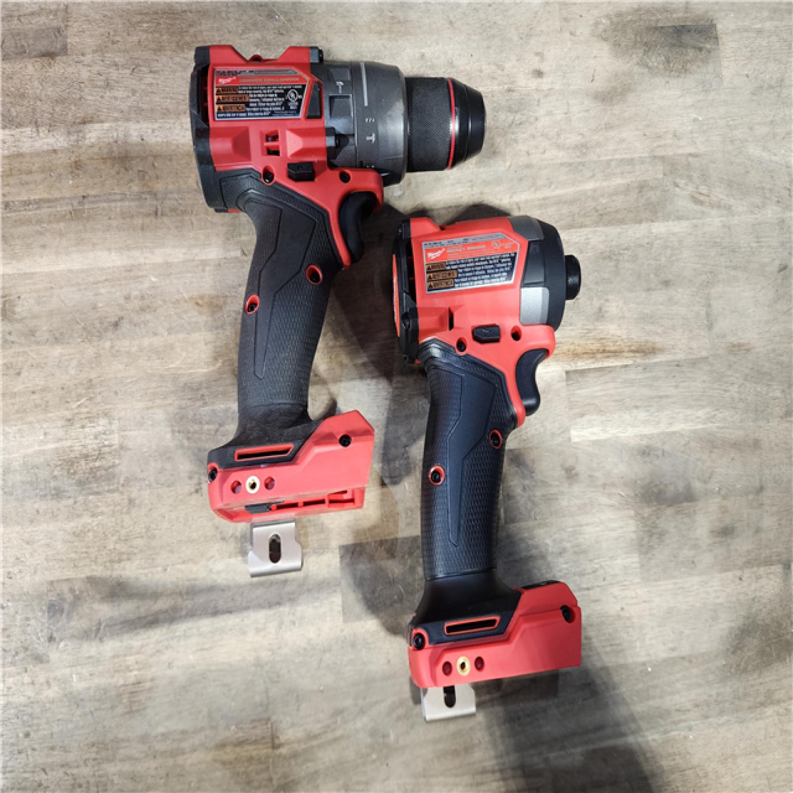 HOUSTON LOCATION - AS-IS MILWAUKEE FUEL 18V Lithium-Ion Brushless Cordless Hammer Drill and Impact Driver Combo Kit