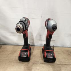 AS-IS- Milwaukee 18V Lithium-Ion Cordless Drill Driver/Impact Driver Combo Kit