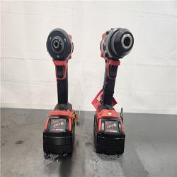 AS-IS- Milwaukee FUEL 18V Lithium-Ion Brushless Cordless Hammer Drill and Impact Driver Combo Kit (2-Tool) with 2 Batteries