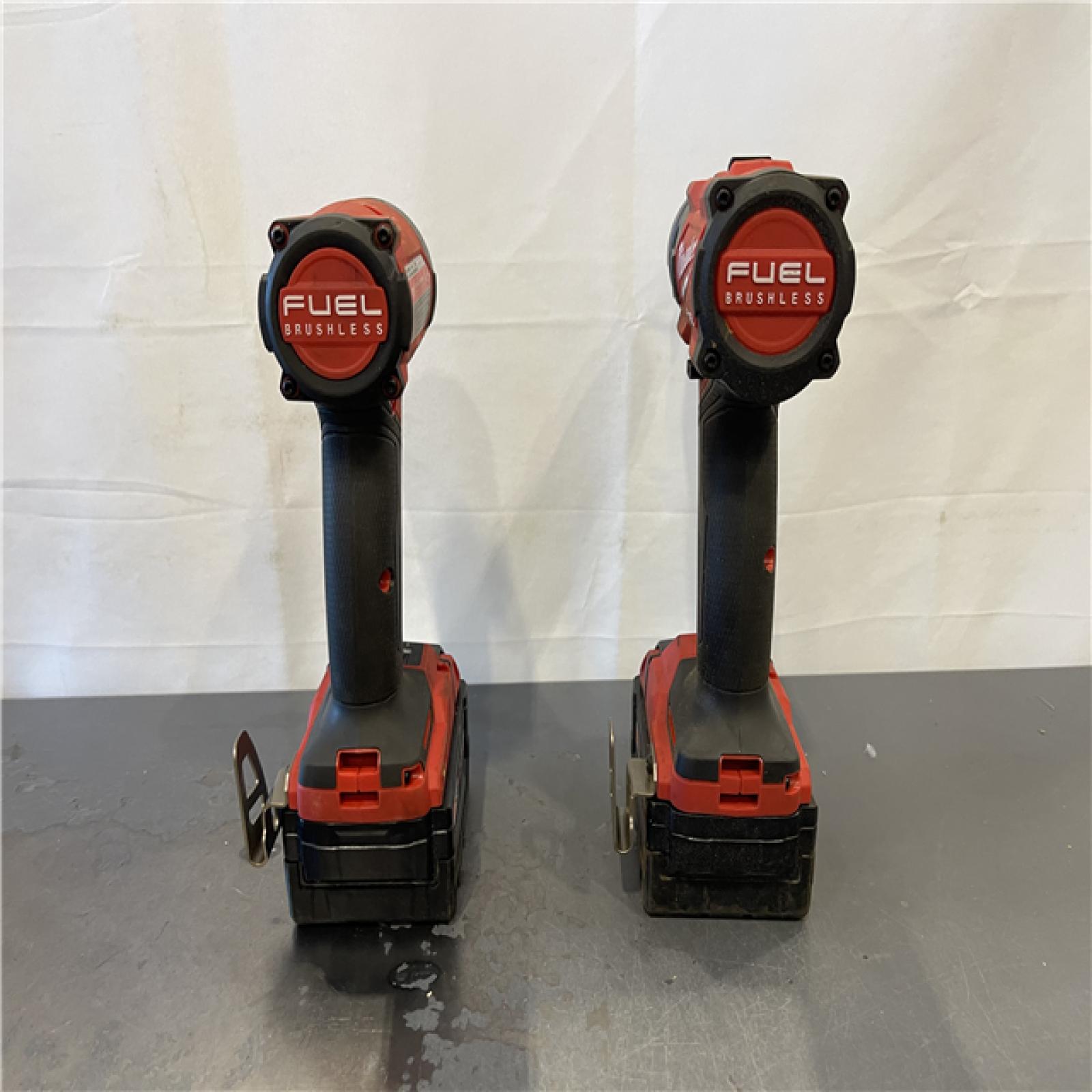 AS-IS - Milwaukee M18 FUEL 18V Lithium-Ion Brushless Cordless Hammer Drill and Impact Driver Combo Kit (2-Tool) with 2 Batteries