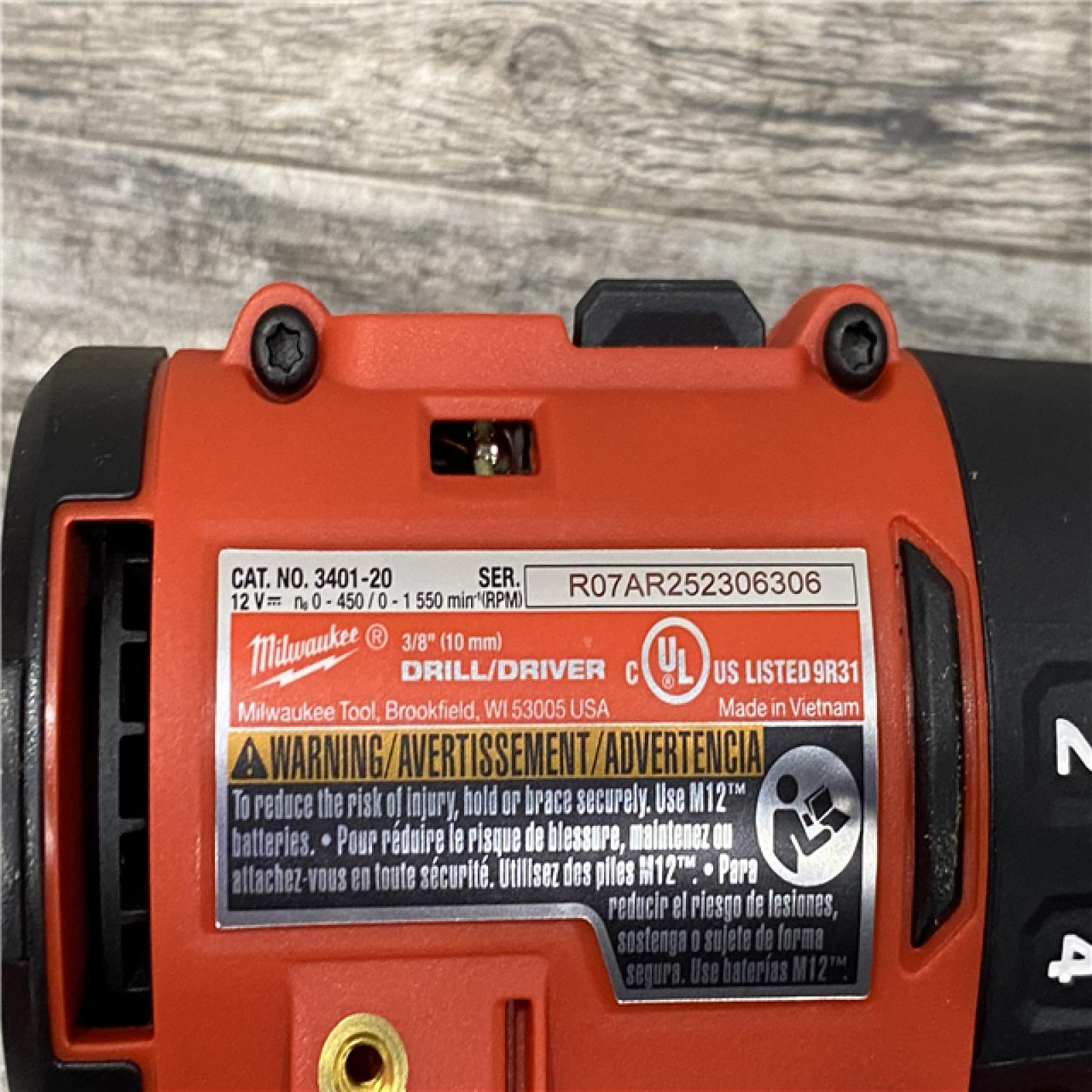 AS-IS Milwaukee 12V Lithium-Ion Brushless Cordless Subcompact Drill and Impact Driver Kit