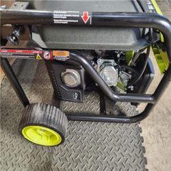 HOUSTON LOCATION - AS-IS RYOBI Carb Compliant Recoil Start Gasoline Powered Portable Generator with CO Shutdown Sensor