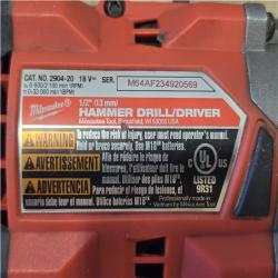 AS-IS Milwaukee FUEL 18V Lithium-Ion Brushless Cordless Hammer Drill and Impact Driver Combo Kit