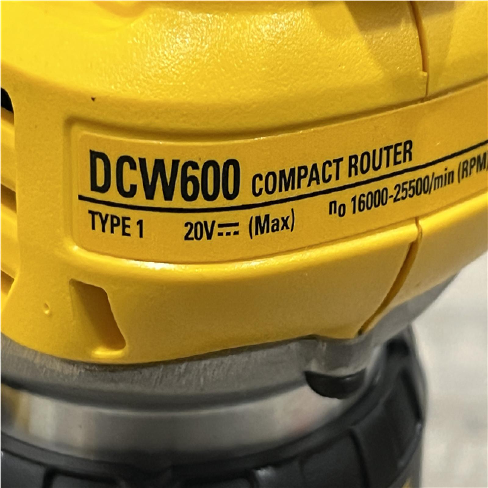 AS-IS DEWALT 20V MAX XR Cordless Brushless Fixed Base Compact Router (Tool Only)