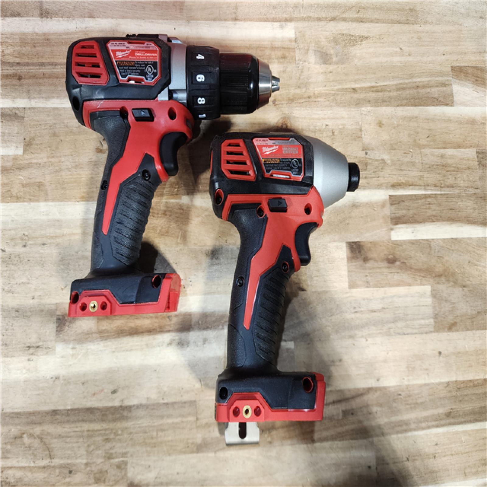 HOUSTON LOCATION - AS-IS Milwaukee 18V Lithium-Ion Cordless Drill Driver/Impact Driver Combo Kit