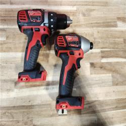 HOUSTON LOCATION - AS-IS Milwaukee 18V Lithium-Ion Cordless Drill Driver/Impact Driver Combo Kit