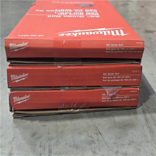 NEW!- Milwaukee 55 in. Track Saw Guide Rail (LOT OF 3)