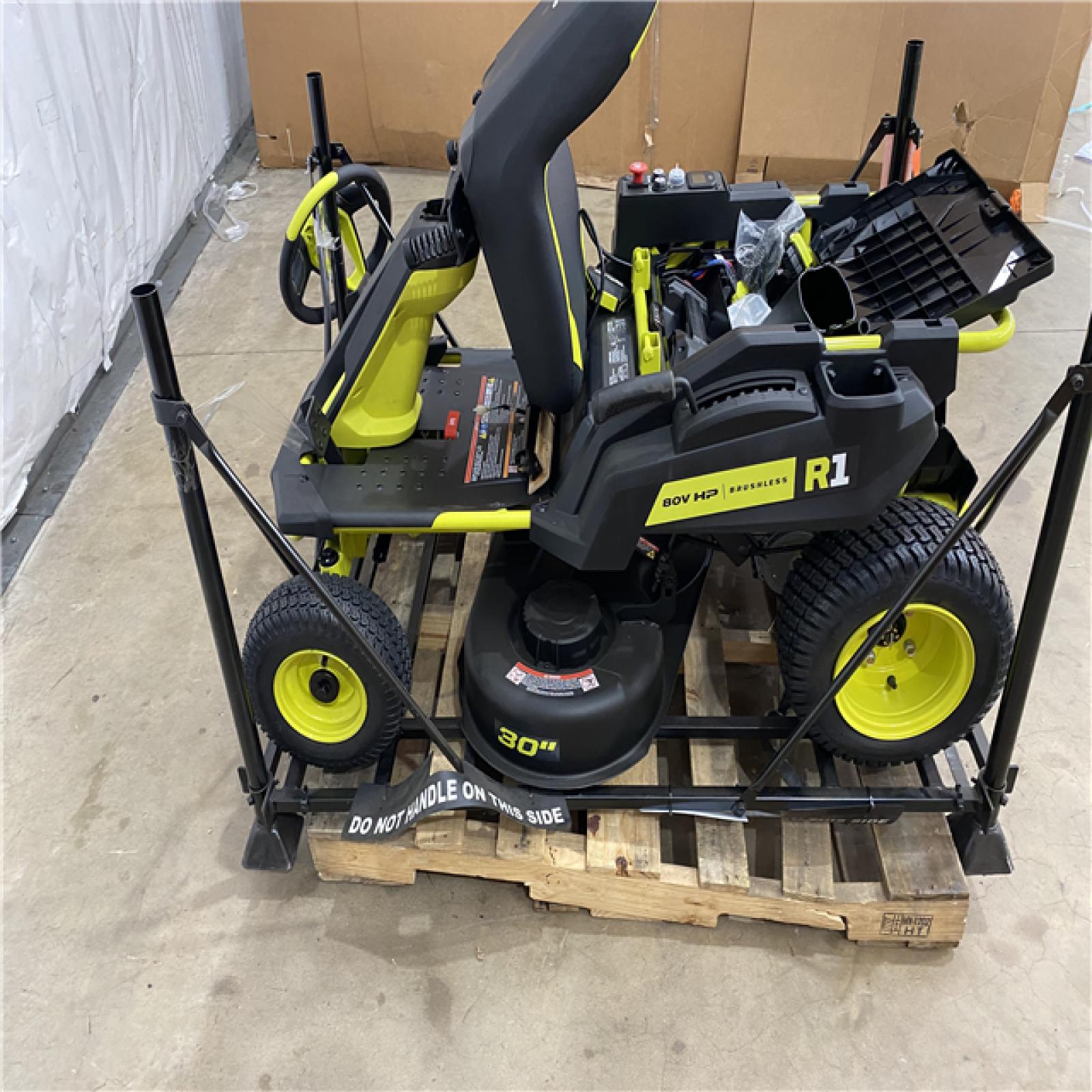 Houston Location - AS-IS Tool Pallet RYOBI 80V HP R1 30 IN RIDER