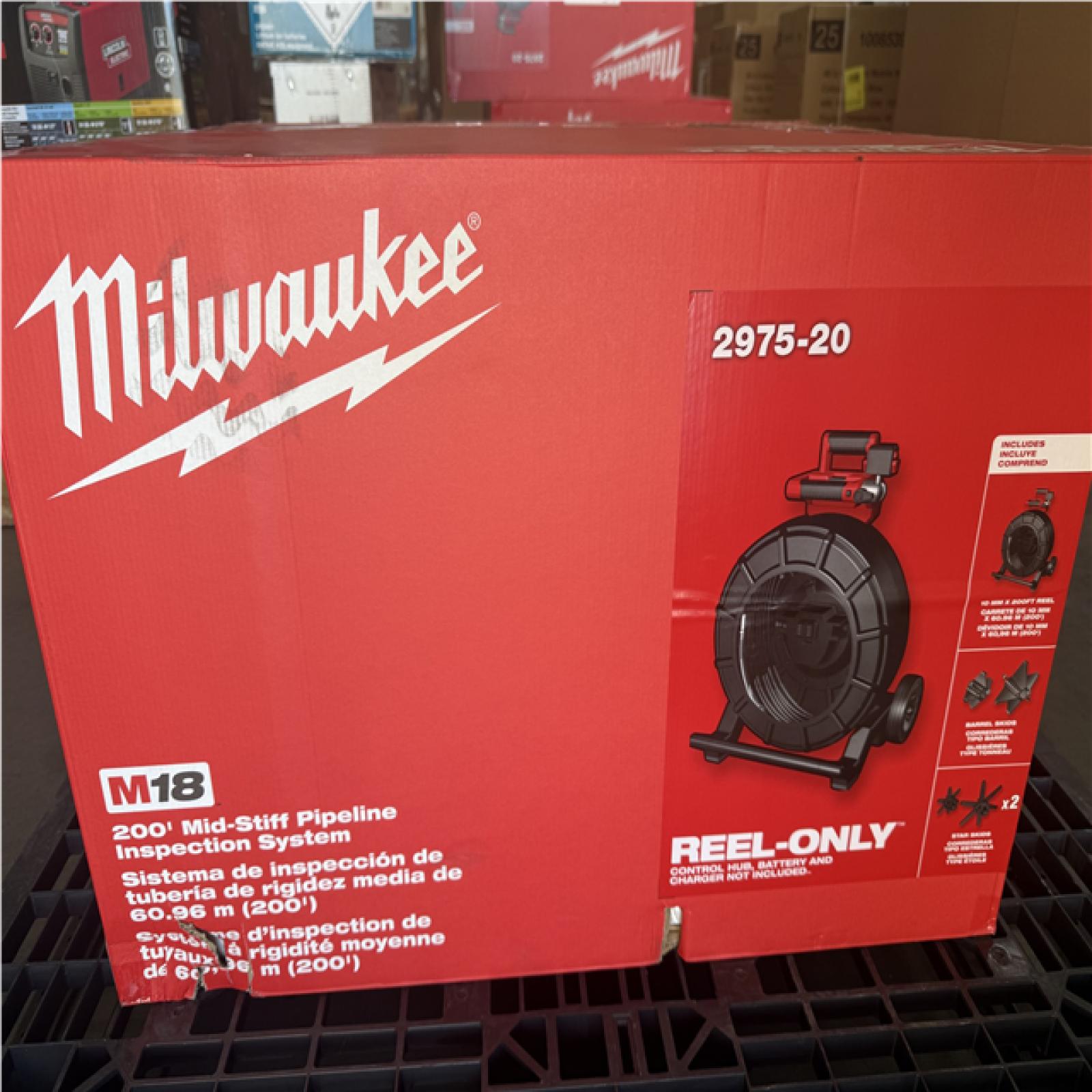 CALIFORNIA AS IS MILWAUKEE 200' MID STIFF PIPELINE INSPECTION SYSTEM
