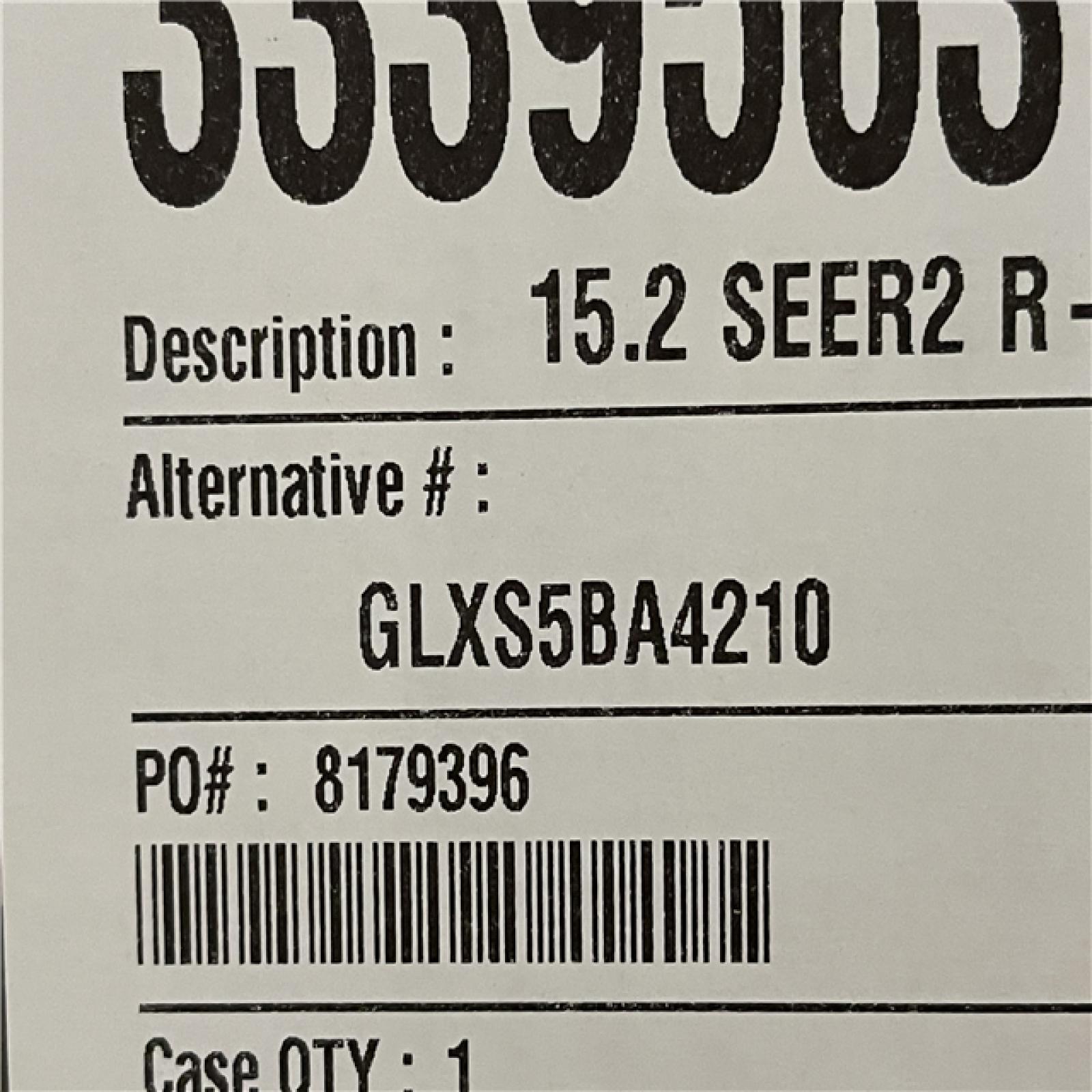 DALLAS LOCATION- Goodman 3.5 Ton 15.2 SEER2 R-32 Air Conditioner Condenser