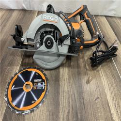 GOOD RIDGID THRUCOOL 15 Amp 7-1/4 in. Worm Drive Circular Saw