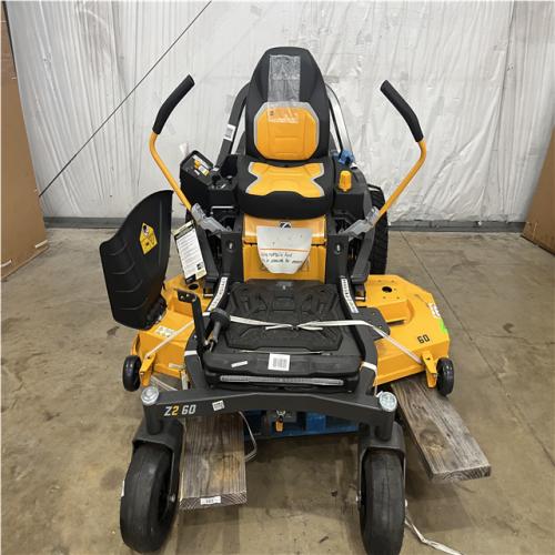 Houston Location - AS-IS Outdoor Power Equipment CUB CADET Z2 60 SIT DOWN MOWER