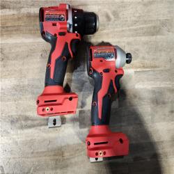 HOUSTON LOCATION - AS-IS Milwaukee M18 18V Lithium-Ion Brushless Cordless Compact Drill/Impact Combo Kit (2-Tool) W/(2) 2.0 Ah Batteries  Charger & Bag
