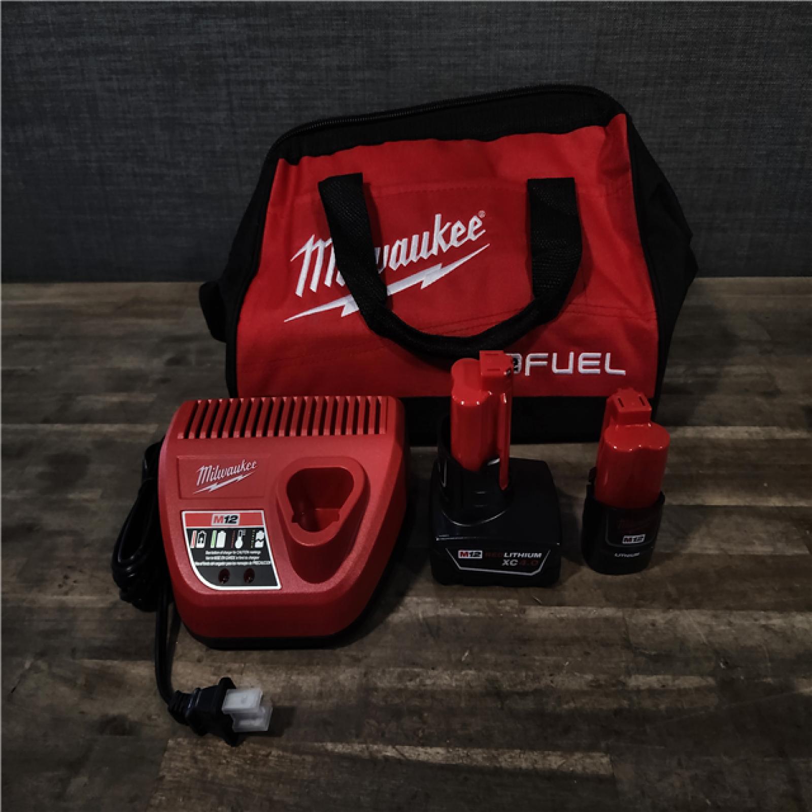 HOUSTON LOCATION - AS-IS Milwaukee 3497-22 12V Brushless Hammer Drill and Impact Driver Combo Kit