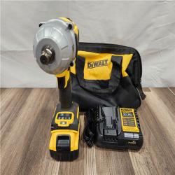 AS-IS Dewalt 20V MAX Lithium-Ion Cordless 1/2 in. Impact Wrench Kit W/ BATTERY & CHARGER