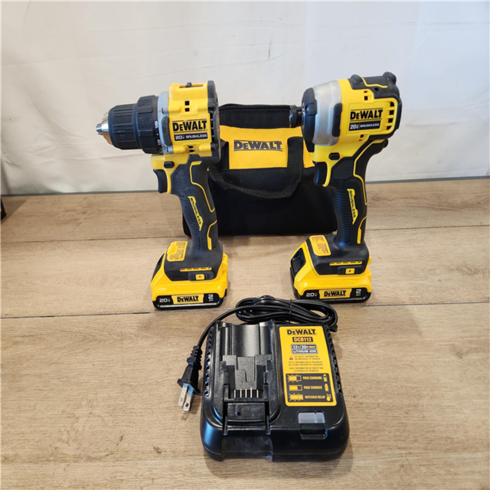 AS-IS- DEWALT ATOMIC 20-Volt MAX Lithium-Ion Cordless Combo Kit