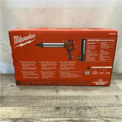 NEW - Milwaukee 12V Lithium-ion Cordless 20 oz. Aluminum Barrel Adhesive and Caulk Gun Kit