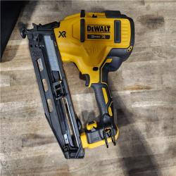 HOUSTON LOCATION - AS-IS DeWalt 20V 16 Gauge Cordless Angled Finish Nailer Kit W/ 2Ah Battery