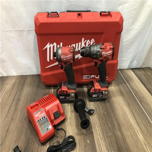 AS-IS Milwaukee FUEL 18V Lithium-Ion Brushless Cordless Hammer Drill and Impact Driver