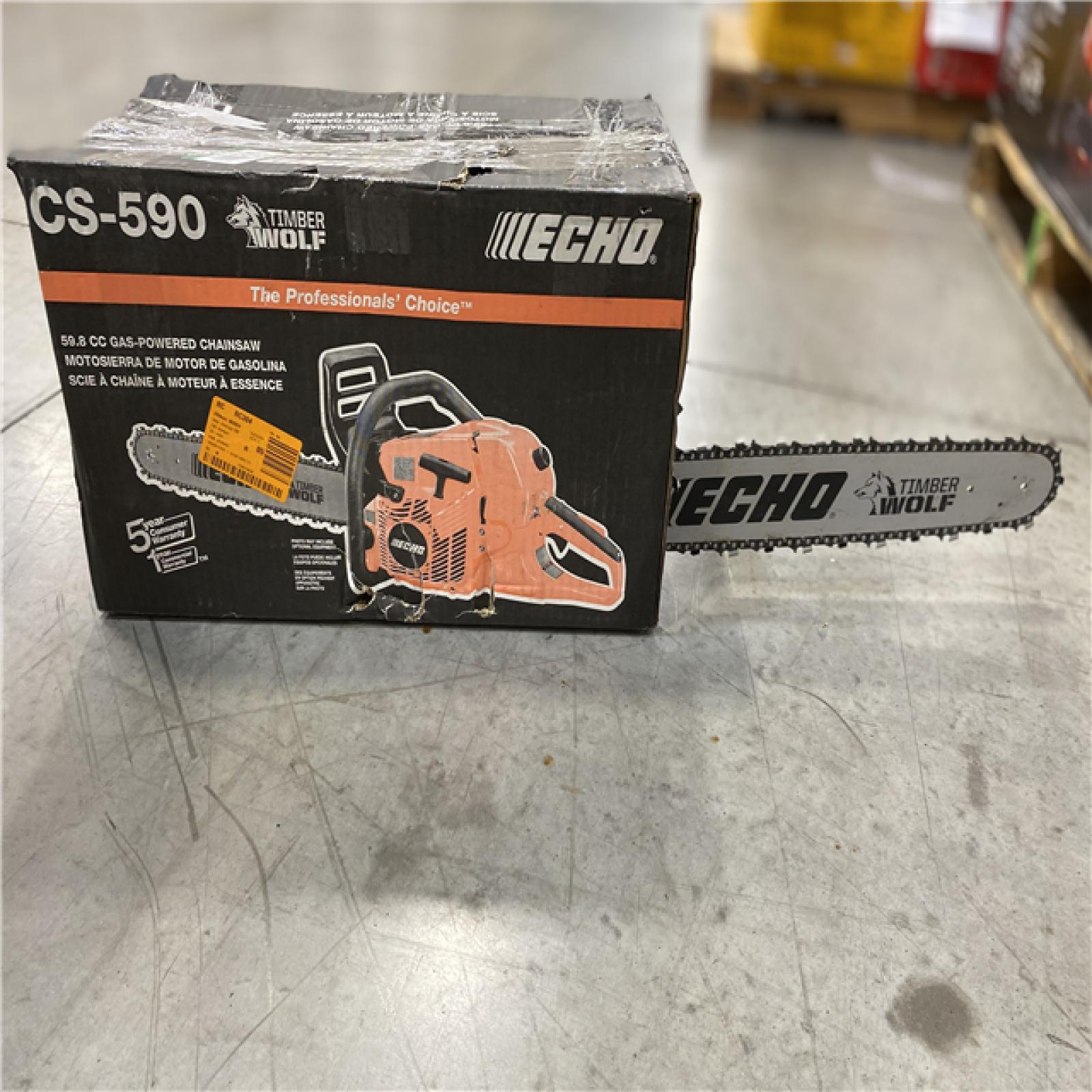 NEW! - ECHO 20 in. 59.8 cc Gas 2-Stroke Rear Handle Timber Wolf Chainsaw