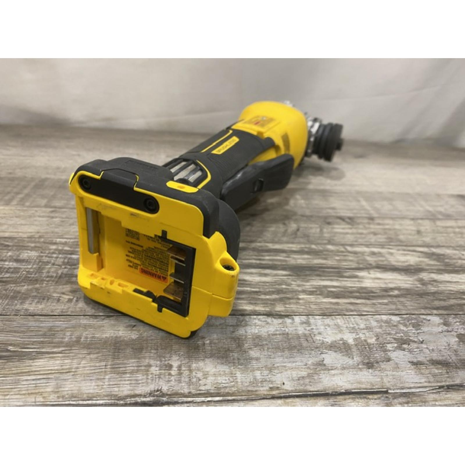 AS-IS DEWALT 20V XR Cordless 4-1/2. in. to 5 in. Variable Speed Angle Grinder (Tool Only)
