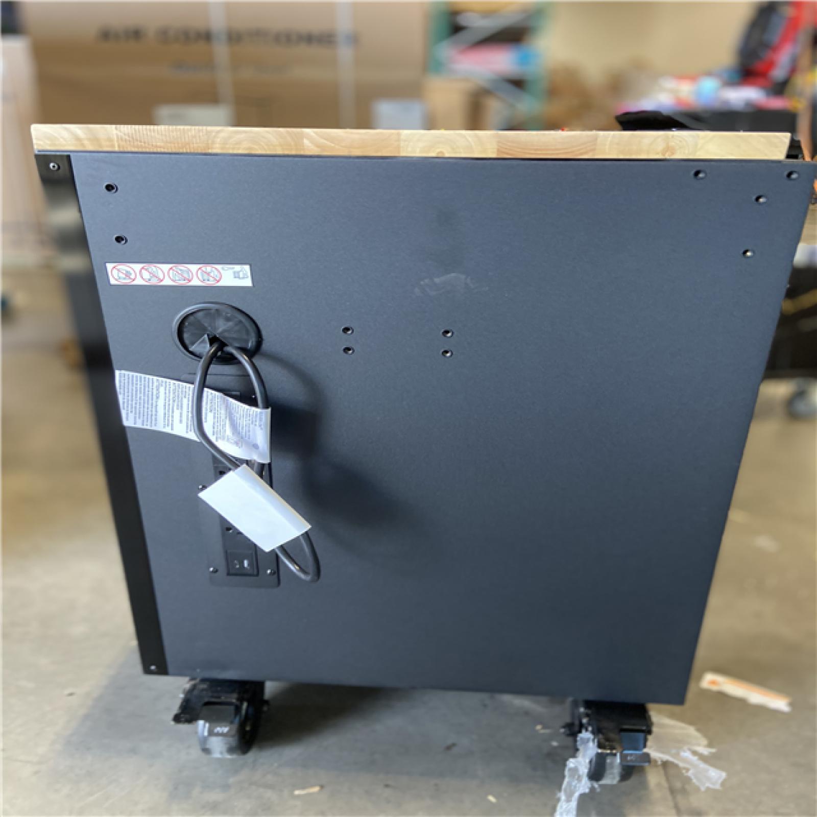 DALLAS LOCATION - Husky 56 in. W x 27.6 in. D 10-Drawer Matte Black Heavy-Duty Mobile Workbench